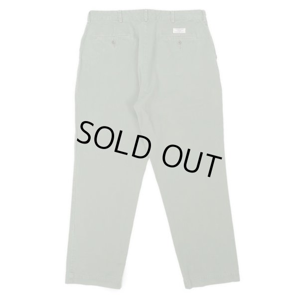 画像2: 00's Polo Ralph Lauren ノータック チノトラウザ― "OLIVE" (2)