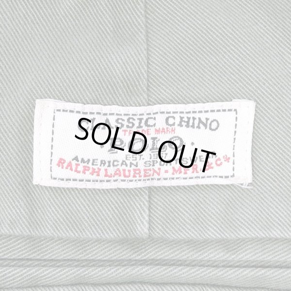 画像5: 00's Polo Ralph Lauren ノータック チノトラウザ― "OLIVE" (5)