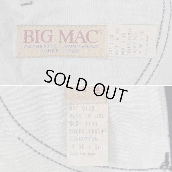 画像3: 90's BIG MAC ワークパンツ "MADE IN USA / BLACK / W36 L30" (3)