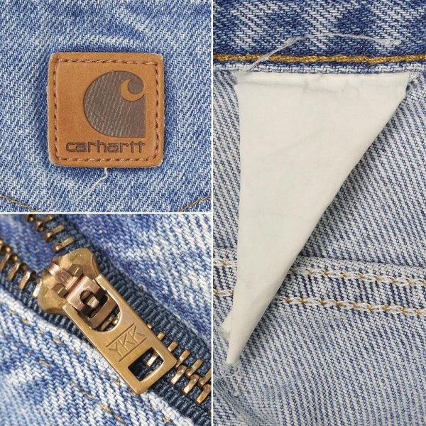 画像3: 00's Carhartt 5ポケット デニムパンツ "W34 L31相当" (3)