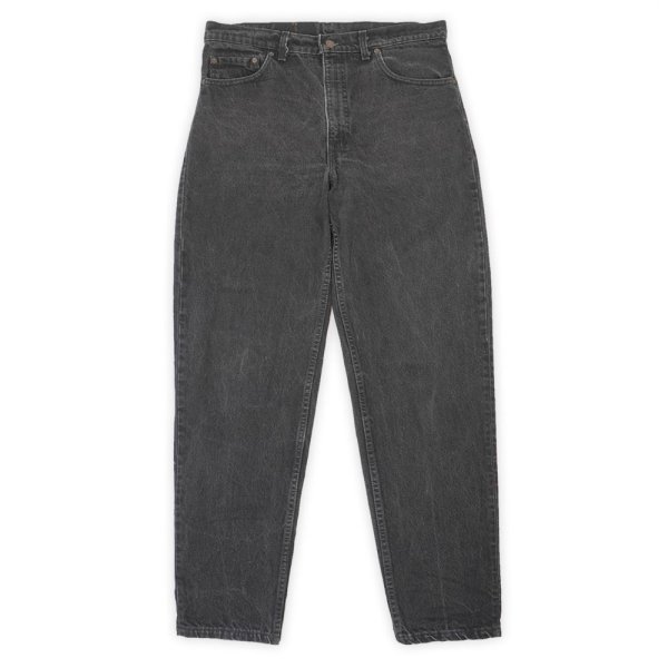 画像1: 90's Levi's 550 ブラックデニムパンツ "MADE IN USA / W36 L32" (1)