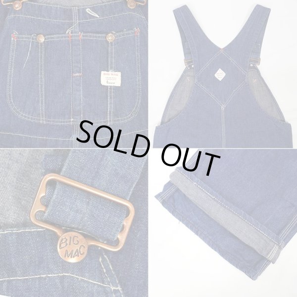 画像5: 60's BIG MAC デニムオーバーオール "W39 L30相当" (5)