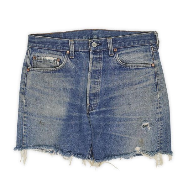 画像1: 80's Levi's 501 カットオフ デニムショーツ "赤耳 / MADE IN USA" (1)