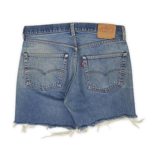 画像2: 80's Levi's 501 カットオフ デニムショーツ "赤耳 / MADE IN USA" (2)