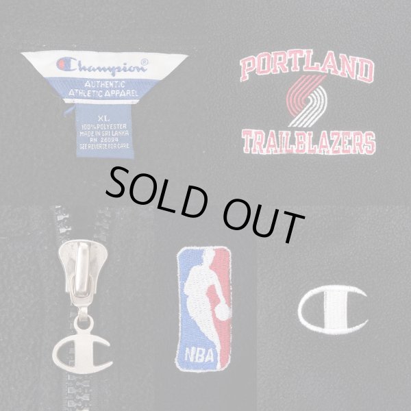 画像3: 00's Champion ハーフジップ フリースジャケット "PORTLAND TRAILBLAZERS" (3)
