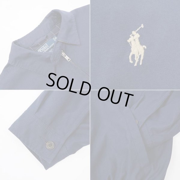 画像4: 00's Polo Ralph Lauren チンスト付き スウィングトップ "NAVY" (4)