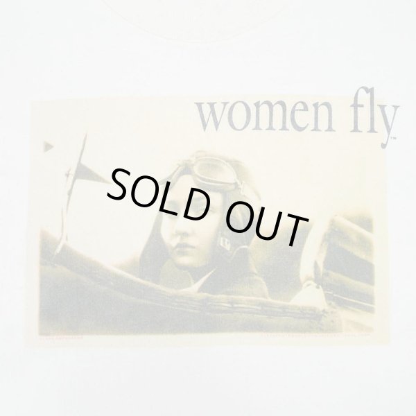 画像2: 90's Amelia Earhart L/S フォトプリントTシャツ "women fly / MADE IN USA" (2)