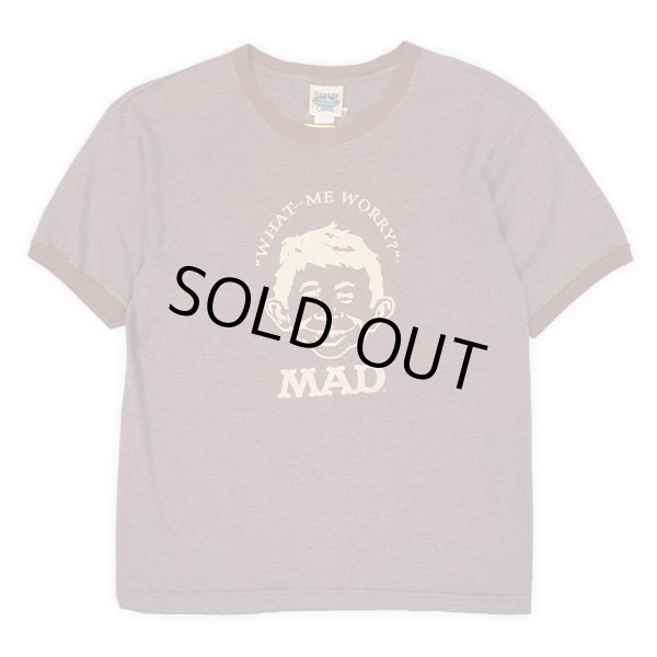 画像1: 90's MAD MAGAZINE リンガーTシャツ "MADE IN USA" (1)