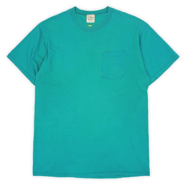 画像1: 90's L.L.Bean × RUSSELL ブランク ポケットTシャツ “MADE IN USA” (1)