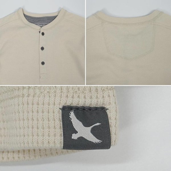 画像3: 00's Eddie Bauer ヘンリーネック サーマルカットソー "DEADSTOCK" (3)