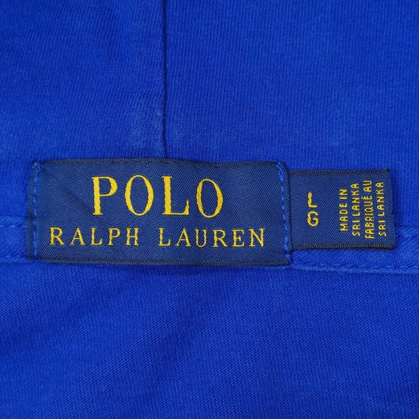 画像2: 00's Polo Ralph Lauren マルチボーダー柄 フーディーカットソー (2)