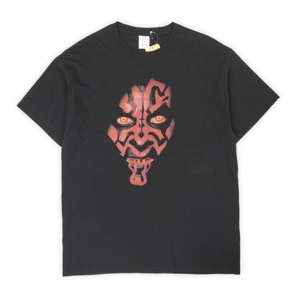 画像1: 00's STAR WARS ビッグフェイスTシャツ "Darth Maul" (1)