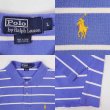 画像2: 90's Polo Ralph Lauren ボーダー柄 ポロシャツ (2)