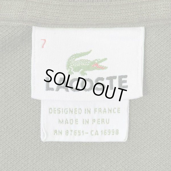 画像2: 90-00's LACOSTE ポロシャツ "DESIGNED IN FRANCE / OLIVE" (2)