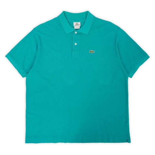 画像1: 90's LACOSTE ポロシャツ "DESIGNED IN FRANCE / EMERALD GREEN" (1)