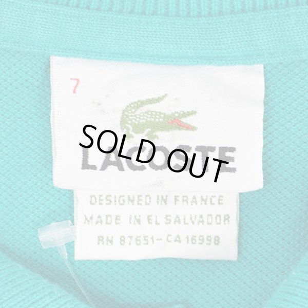 画像2: 90's LACOSTE ポロシャツ "DESIGNED IN FRANCE / EMERALD GREEN" (2)