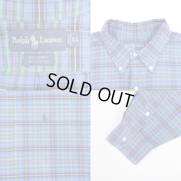 画像3: 90's Polo Ralph Lauren ボタンダウンシャツ "BIG SHIRT" (3)