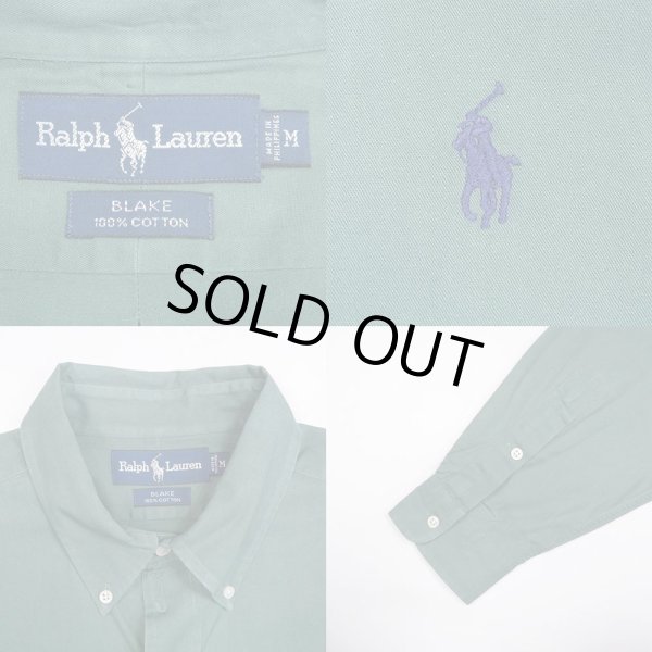 画像3: 90's Polo Ralph Lauren ボタンダウンシャツ "BLAKE" (3)