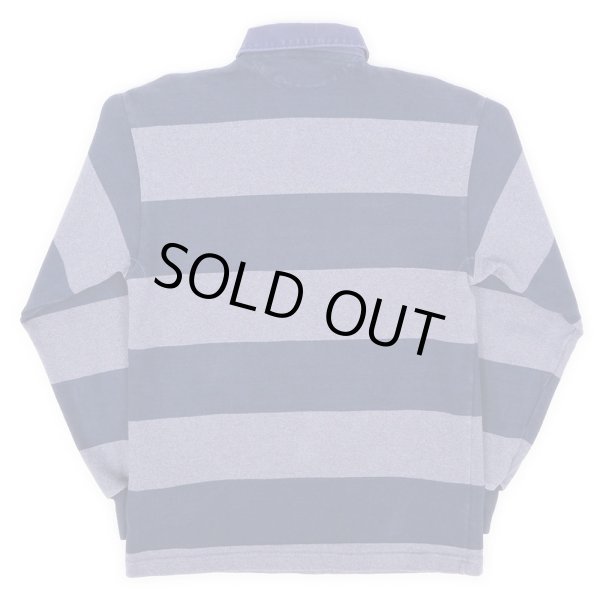 画像2: 90's BARBARIAN ボーダー柄 ラガーシャツ (2)