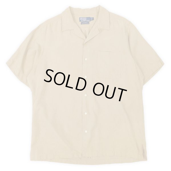 画像1: 90's Polo Ralph Lauren S/S オープンカラーシャツ "CALDWELL / SILK×COTTON" (1)