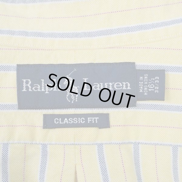 画像2: 90's Polo Ralph Lauren マルチストライプ柄 ボタンダウンシャツ "CLASSIC FIT" (2)