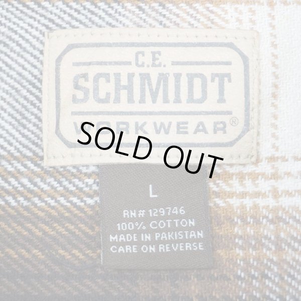 画像2: 00's C.E.SCHMIDT オンブレチェック柄 ヘビーネルシャツ (2)