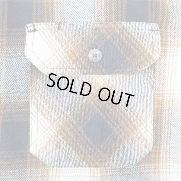 画像3: 00's C.E.SCHMIDT オンブレチェック柄 ヘビーネルシャツ (3)