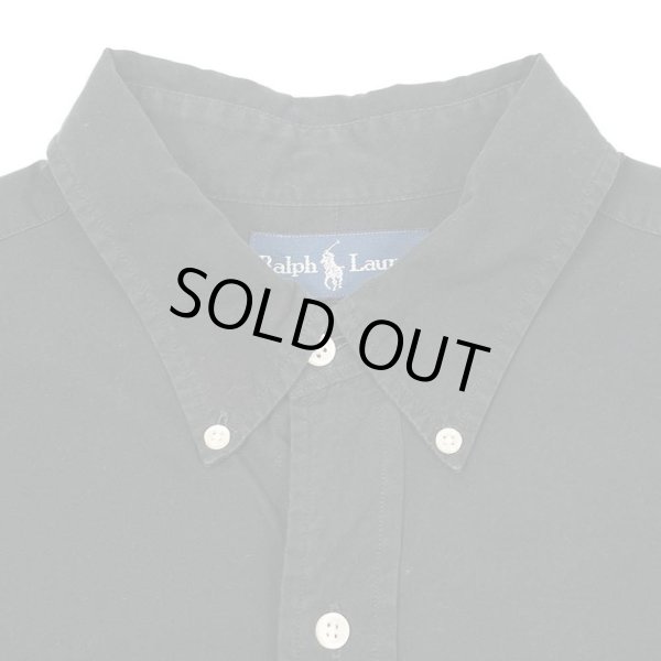 画像3: 90's Polo Ralph Lauren S/S ボタンダウンシャツ "CLASSIC FIT / BLACK" (3)