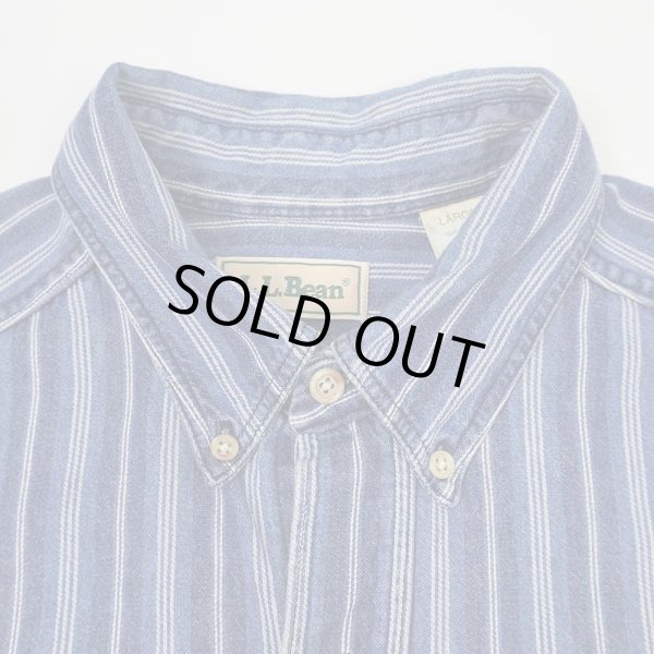 画像4: 90's L.L.Bean インディゴ染め ボタンダウンシャツ "MADE IN USA" (4)