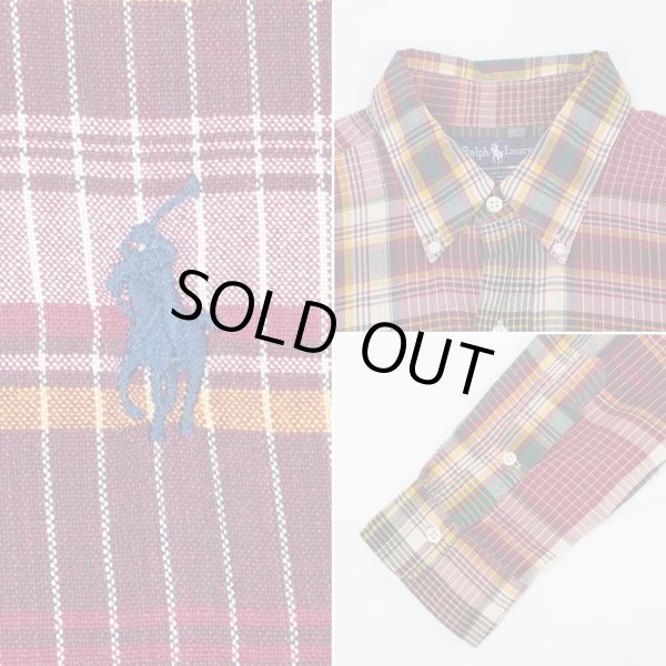 画像3: Early 90's Polo Ralph Lauren ボタンダウンシャツ “HAND WOVEN FABRIC” (3)