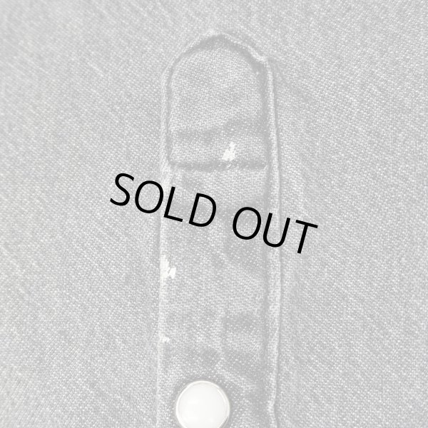 画像4: 90's Wrangler 先染めブラックデニム ウエスタンシャツ "MADE IN USA" (4)