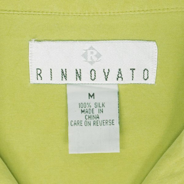 画像2: 90's RINNOVATO S/S オープンカラー シルクシャツ (2)
