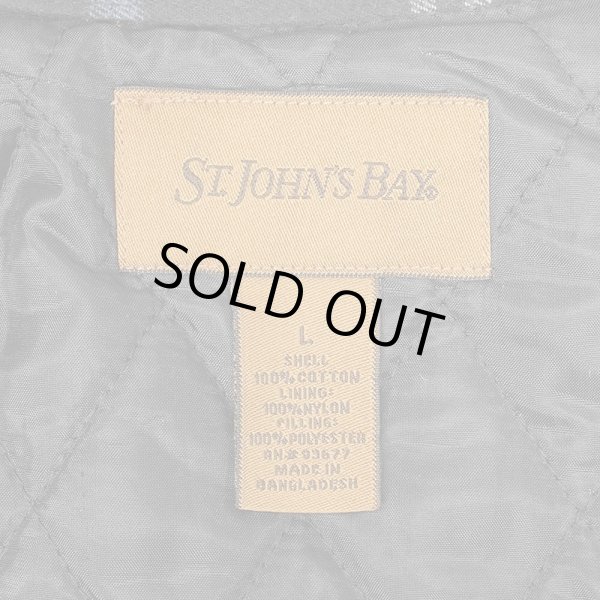 画像2: Late 90's ST JOHN'S BAY キルティングライナーネルシャツ "Black Plaid" (2)