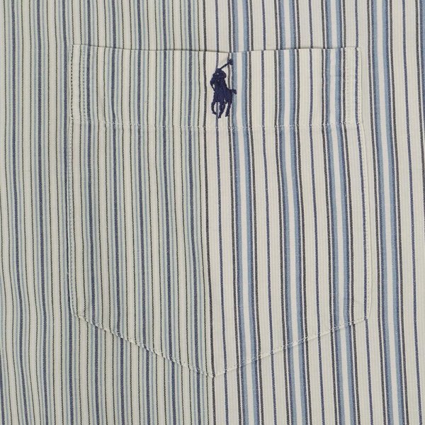 画像3: 90's Polo Ralph Lauren マルチストライプ柄 ボタンダウンシャツ "HERITAGE" (3)