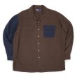 画像1: 90's Polo Ralph Lauren L/S オープンカラー レーヨンシャツ "Switching Custom" (1)