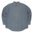 画像1: 00's Arrow フランネル ボタンダウンシャツ "Blue×Gray Plaid" (1)