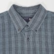 画像3: 00's Arrow フランネル ボタンダウンシャツ "Blue×Gray Plaid" (3)