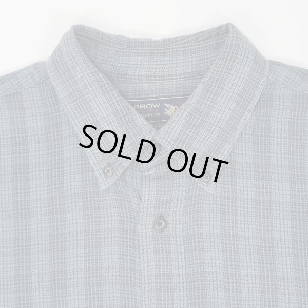 画像3: 00's Arrow フランネル ボタンダウンシャツ "Blue×Gray Plaid" (3)