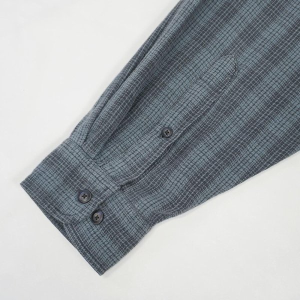 画像4: 00's Arrow フランネル ボタンダウンシャツ "Blue×Gray Plaid" (4)