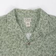 画像3: 00's L.L.Bean S/S 総柄 オープンカラーシャツ "OLIVE" (3)