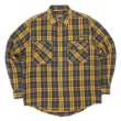 画像1: 00's Cabela's ヘビーネルシャツ "Orange×Brown Plaid" (1)