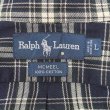 画像2: 90's Polo Ralph Lauren ボタンダウンシャツ "MCMEEL / Navy Plaid" (2)