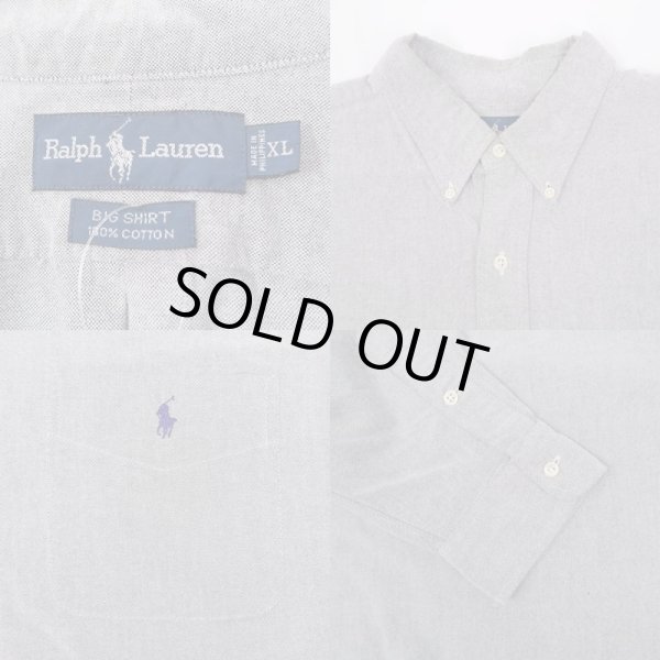 画像3: 90's Polo Ralph Lauren ボタンダウンシャツ "BIG SHIRT" (3)