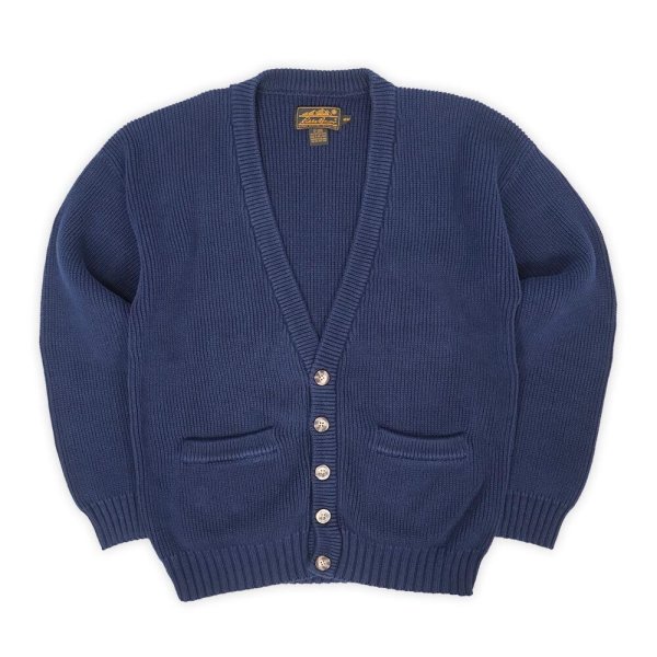 画像1: 90's Eddie Bauer コットンニット カーディガン (1)