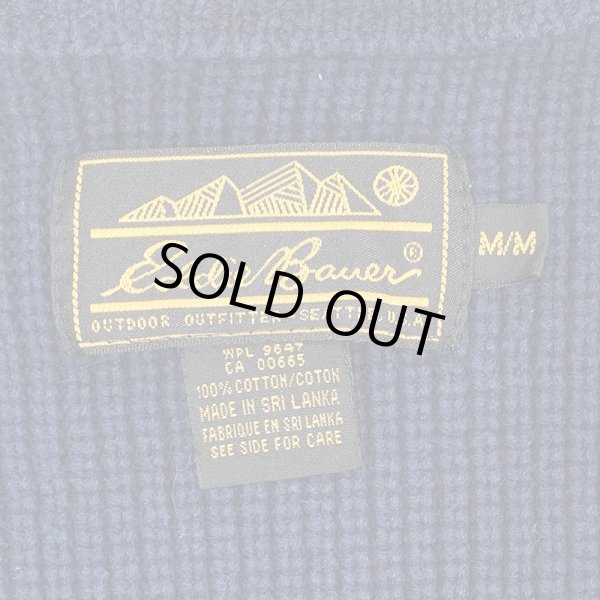 画像2: 90's Eddie Bauer コットンニット カーディガン (2)