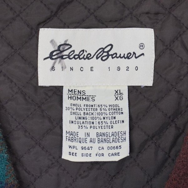 画像3: 90's Eddie Bauer ウールベスト (3)