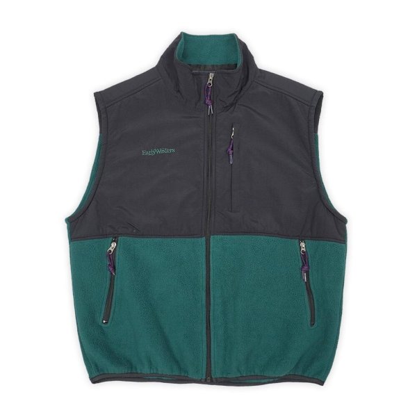 画像1: 90's Early Winters フリース×ナイロン ベスト "POLARTEC / MADE IN USA" (1)