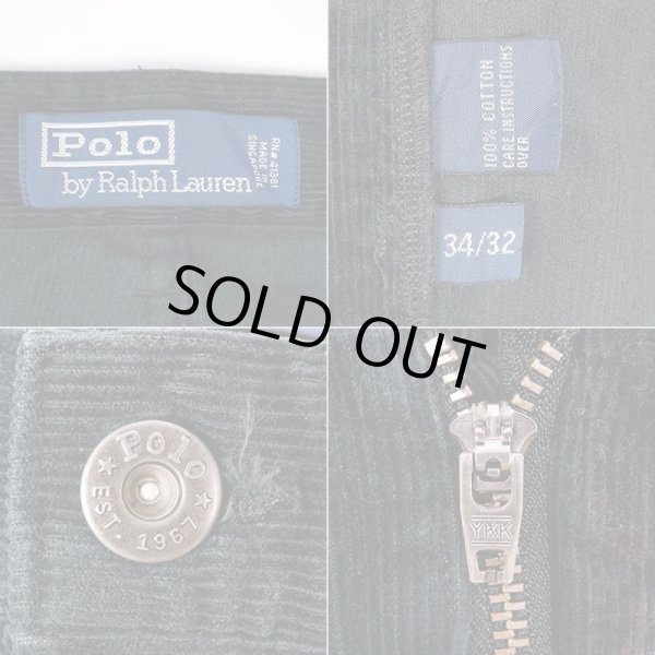 画像3: 90-00's Polo Ralph Lauren 5ポケット コーデュロイパンツ “DARK GREEN” (3)