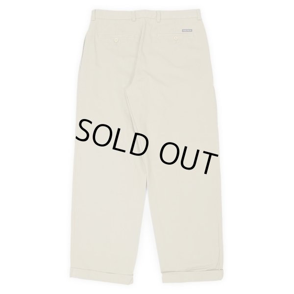 画像2: 00's NAUTICA 1タック チノトラウザー "W33 L30" (2)