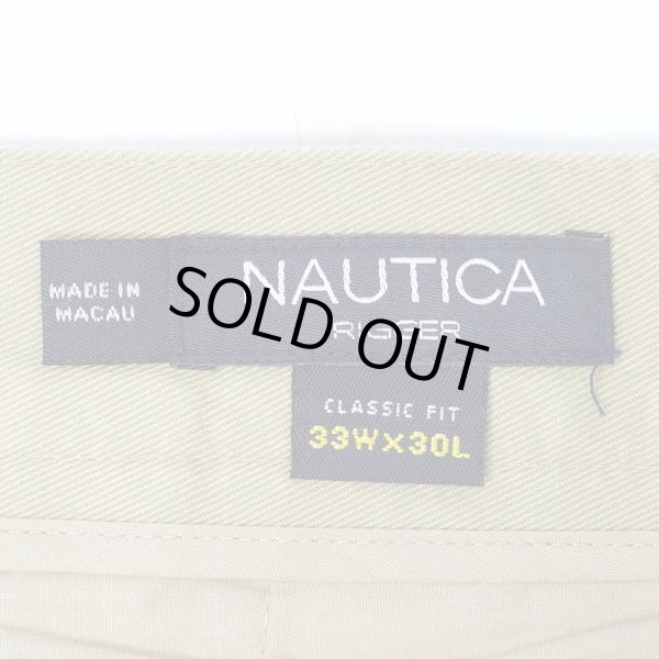 画像3: 00's NAUTICA 1タック チノトラウザー "W33 L30" (3)
